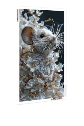 Diamond Painting Erwachsene Groß XXL 100x200 cm, Diamond Painting Maus Diamant Painting Bilder Kinder DIY Diamond Art Stickerei Gem Art Painting Kit for Home Wall Dekorieren, Weiblich Geschenke K-935 von QIANLUOO