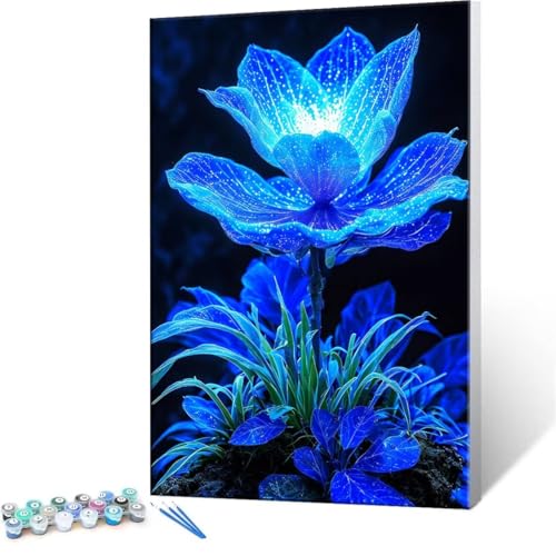 Malen Nach Zahlen Erwachsene - DIY Traumblumen Handgemalt Ölgemälde Kit für Anfänger, Mit 3-Pinseln und Acrylfarbe Handgemalt öLgemäLde Kit Als Geschenk Heimdekoration 100x140cm (Ohne Rahmen) R-243 von QIANLUOO