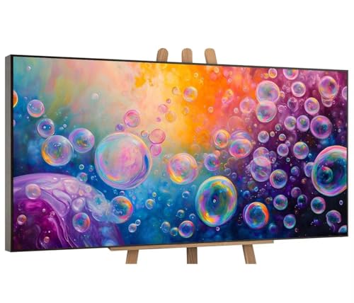 Malen Nach Zahlen Erwachsene Groß, Farbe Blase DIY Ölgemälde-Kits auf Leinwand mit Pinseln und Acrylpigment, Graffiti-Liebhaber, Bild für Heimdekoration, Geschenke, Ohne Rahmen, 60x120cm G-63 von QIANLUOO