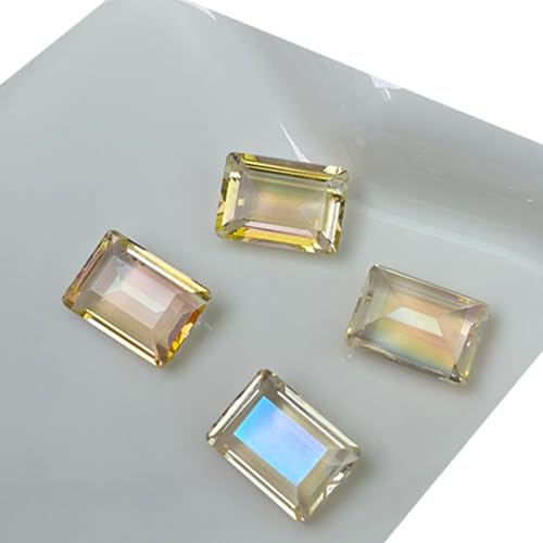QIANQJL - 10 Stück Nagel-Strasssteine, Glassteine, rechteckige Kristallsteine, klare Nagelverzierungen für Nageldekoration für Damen QIANQJL - 10 Stück Nagel-Strasssteine, Glassteine, rechteckige Kristallsteine, klare Nagelverzierungen für Nageldekoration für Damen von QIANQJL