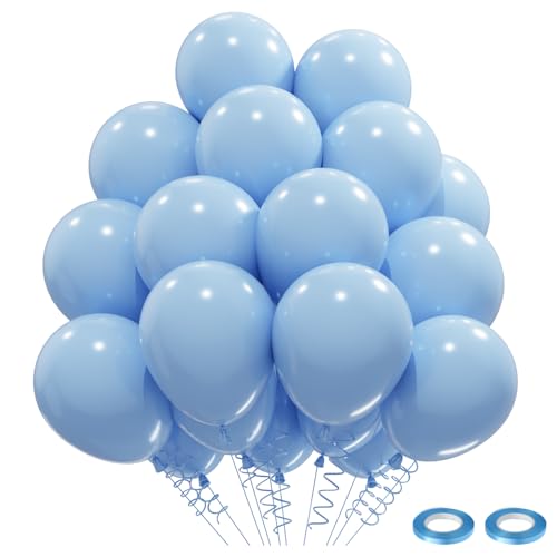 Luftballons Blau 31 Stück Blaue Luftballons Geburtstag, Ballons Blau, Helium Ballons Luftballons Taufe Babyparty Luftballons Pastell Blaue Hochzeit Party Deko, Geburtstagsdeko von QIFU