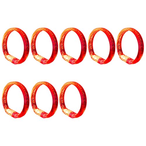 QIIIMSLSS 10pcs Kunststoff LED Bänder Für Partys Die Leuchten Armband Ornament Multicolor Handgelenk Dekoration Für Kinder Blinken von QIIIMSLSS