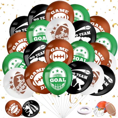 American Football Deko,Superbowl Party Deko,Super Bowl American Football Ballons,NFL Dekoration,Super Bowl Deko 2024,NFL Superbowl Deko für Superbowl Party Footballabend,Sport Touchdown Game Day von QIMMU