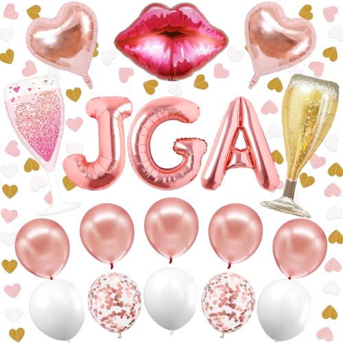 JGA Deko Frauen,Deko Junggesellinnenabschied,32 inch JGA Luftballons,Deko JGA,Bride To Be Deko,JGA Girlande,JGA Ballons,Junggesellinnenabschied Deko Frauen,JGA Folienballons von QIMMU