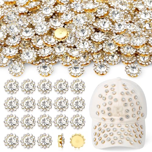 QINJIEJIE Strasssteine, Sonnenblumen, zum Aufnähen, Kristallglas, Metallklaue, Strasssteine, Juwelen zum Basteln, Weiß, 200 Stück QINJIEJIE Strasssteine, Sonnenblumen, zum Aufnähen, Kristallglas, Metallklaue, Strasssteine, Juwelen zum Basteln, Weiß, 200 Stück von QINJIEJIE