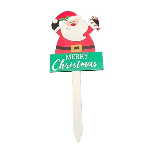 Cake Toppers Merry Christmas Santa Tree Cupcake Paper Insert Card Christmas Party Cake Decoration Tool Gifts DIY Christmas Crafts von QINZTON