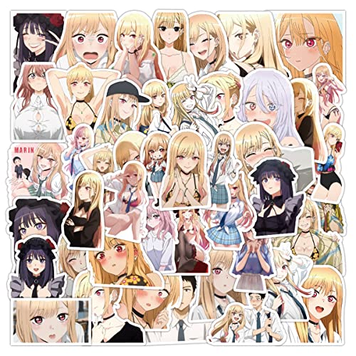 50 Stück Anime My Dressup Darlings Vinyl Cartoon Anime Aufkleber für Wasserflasche Laptop Cartoon Aufkleber von QIRONGSC