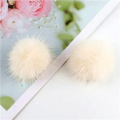 QIUMING 2,5 cm 3 cm Pompom Pompom Ball Weiche Nerz Pompon DIY Material Ohrringe Zubehör Dekor Kleidung Schuhe Hüte Liefert 10 stücke von QIUMING