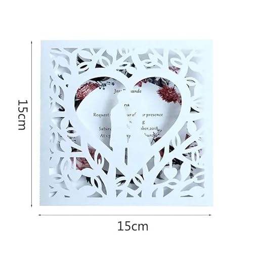 QIUSHIBO Hochzeitskarte 10 stücke Hochzeitseinladungen Braut Und Bräutigam Hochzeitseinladungskarten Grußkarten Event Party Supplies Hochzeitskarten Hochzeitskarten(A) von QIUSHIBO