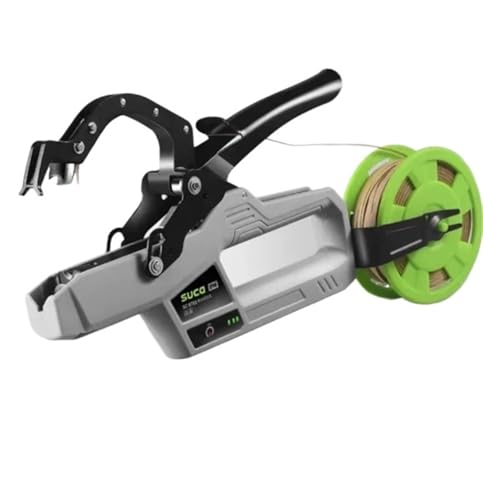 fach Locher Elektrische Bindungsmaschinen Gartenwerkzeuge Anlagen Bindungswerkzeug Vegetablestem Tbener Maschine Elektrische Anlage Bindung Drahtbindegerät(Machine with 2straps) von QIUYMGFG