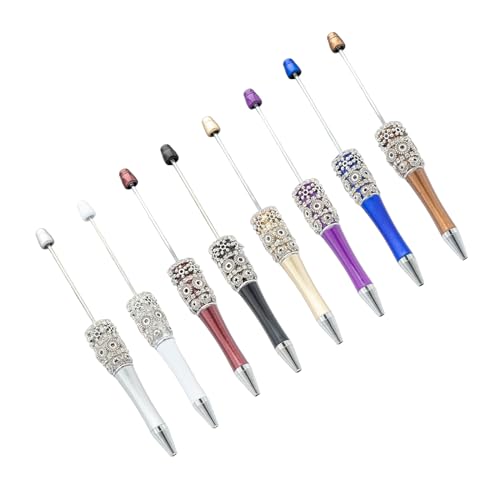 5/8 Stück Perlenstift Kugelschreiber glattes Schreiben Stift Perlenkugel Kugelschreiber 1,0 mm Stift Büro Schulbedarf von QIYUDUOLA