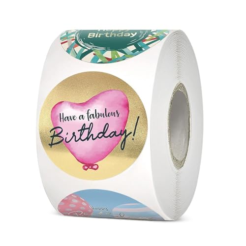 Dekorative Aufkleber "Happy Mother's Day", 2,5 cm, Verpackungsetiketten für Siegel, Umschläge, Karten, Verpackungen, 500 Stück von QIYUDUOLA