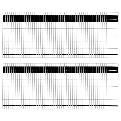 Etiketten-Set für schmale Büroordner, selbstklebende Ordnerrücken-Etiketten, 5,4 x 19 cm, 3,6 x 19 cm, Ordnerrücken-Aufkleber, 100 Stück von QIYUDUOLA