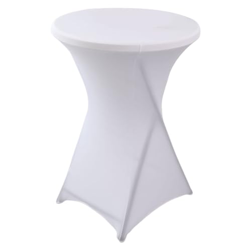 QIYUDUOLA Runde Stretch-Tischdecke, Cocktail-Spandex-Tischdecke, Hotel, Hochzeit, Party, Tisch, 60 cm Durchmesser von QIYUDUOLA