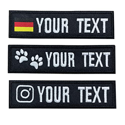 2 Stücke Benutzerdefinierter Name Patch personalisiertes Tag, militärische taktische Armee bestickte Moralabzeichen für Rucksäcke, Uniformen, Jacken von QJS PATCH