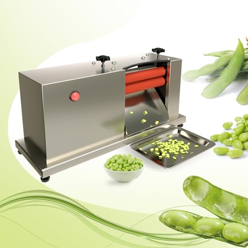 Elektrische Erbsenschalenmaschine, Halbautomatische Bohnenerbsenschale, Kommerzieller Bohnenschäler, Edelstahl Home Pea Peeling Maschine für Restaurant Küche von QJSZMEI