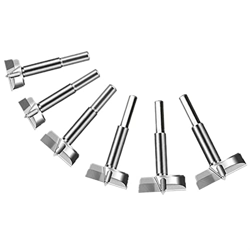 QMEMYUYCM 15-60mm Forstner Carbon Steel Bohrbohrer Bits Holzbearbeitung Selbstzentrierende Lochsäge Wolframkarbid Holzschneiderwerkzeuge Set bisschen(Set 1) von QMEMYUYCM