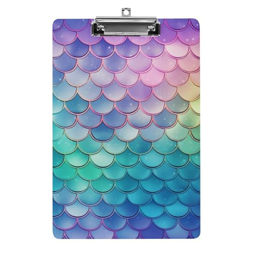 Dreamy Farbverlaufsskala Klemmbrett Acryl Klemmbrett A4 Klemmbretter Briefgröße Klemmbretter Büro Klemmbrett Menü Klemmbrett Formulare Halter UV-Druck Klemmbrett für Zuhause von QMNVBDS