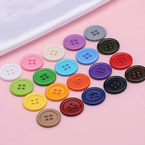 10 Stück 9–30 mm runde Harzknöpfe für Handarbeit, DIY, Scrapbooking, Basteln, Nähzubehör, Kleidung, Kleidungsstücke, Pullover, Mäntel, Zubehör-Mix-16L 10,0 mm von QOVBD