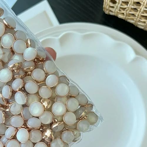10 Stück Hübsche Schaftknöpfe 10 mm rund goldfarben Metallknöpfe Damen Kleidung Accessoires DIY Bekleidung Nähzubehör-10 Stück-10 mm 10 Stück Hübsche Schaftknöpfe 10 mm rund goldfarben Metallknöpfe Damen Kleidung Accessoires DIY Bekleidung Nähzubehör-10 Stück-10 mm von QOVBD