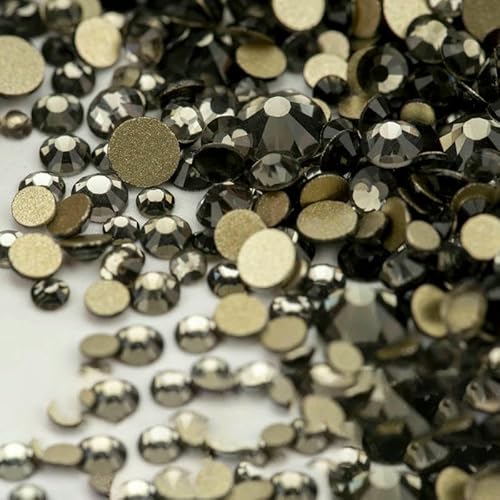 14400 Stück SS4–SS20, Glas-Strasssteine, Kristall, nicht zum Hotfixieren, goldfarbene Flatback-Steine für DIY-Nagelkunst-Zubehör, gemischte Größen, 14400 Stück 14400 Stück SS4–SS20, Glas-Strasssteine, Kristall, nicht zum Hotfixieren, goldfarbene Flatback-Steine für DIY-Nagelkunst-Zubehör, gemischte Größen, 14400 Stück von QOVBD