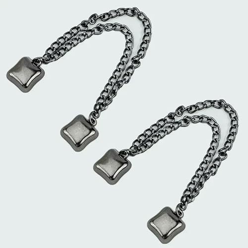2 Stück Multifunktions-Magnet-Kleiderclip mit Kette, Metallknöpfe, Clip, Kleidung, Schal, Hosenbeine, Manschetten, Befestigungsmagnet, Schwarz 02 2 Stück Multifunktions-Magnet-Kleiderclip mit Kette, Metallknöpfe, Clip, Kleidung, Schal, Hosenbeine, Manschetten, Befestigungsmagnet, Schwarz 02 von QOVBD
