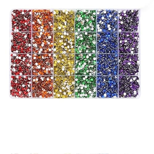3/4,0 mm Jelly Color Glitter Resin Strasssteine zum Aufkleben auf Kristallnägel für Kleidungsdekorationen Diamant-Strasssteine Zubehör-19200-teiliges Set 10–4,0 mm 3/4,0 mm Jelly Color Glitter Resin Strasssteine zum Aufkleben auf Kristallnägel für Kleidungsdekorationen Diamant-Strasssteine Zubehör-19200-teiliges Set 10–4,0 mm von QOVBD