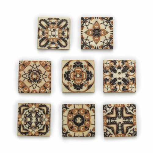 30 Stück quadratische Holzknöpfe im Retro-Stil, Malerei-Serie, für Handarbeit, Nähen, Sammelalbum, Kleidung, Basteln, Zubehör, Karte, 20–25 mm, 20 mm 30 Stück quadratische Holzknöpfe im Retro-Stil, Malerei-Serie, für Handarbeit, Nähen, Sammelalbum, Kleidung, Basteln, Zubehör, Karte, 20–25 mm, 20 mm von QOVBD
