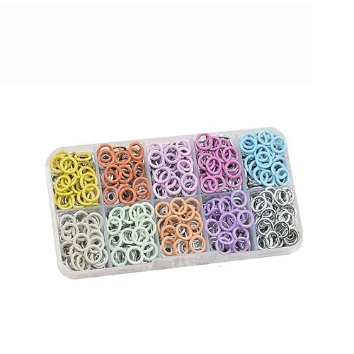 50 Sets Zangenwerkzeug Metalldruckknopf Nähknopf Verdickter Druckknopfverschluss-Set DIY-Handwerk zum Anbringen von Nähtaschen und Kleidung-Mehrfarbig-50 Sets von QOVBD