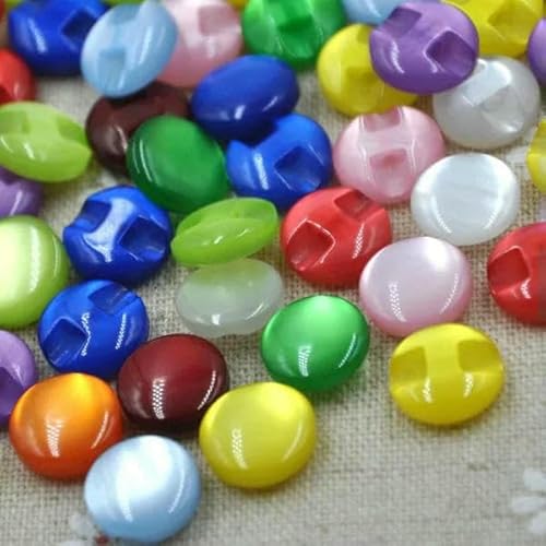 50 Stück 12 mm Mix Color Harz Hemdknöpfe Perlmuttknöpfe Nähzubehör DIY Basteln-Mix Color von QOVBD