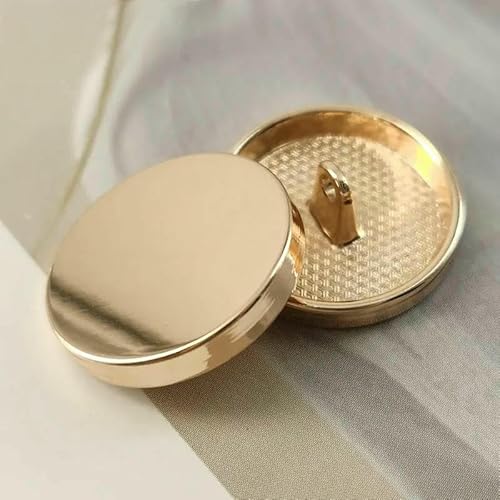 6 Stück goldene Metallknöpfe für Kleidung Damenmantel Nähzubehör Glatte Nähknöpfe Handarbeiten-Golden-18mm 6 Stück 6 Stück goldene Metallknöpfe für Kleidung Damenmantel Nähzubehör Glatte Nähknöpfe Handarbeiten-Golden-18mm 6 Stück von QOVBD