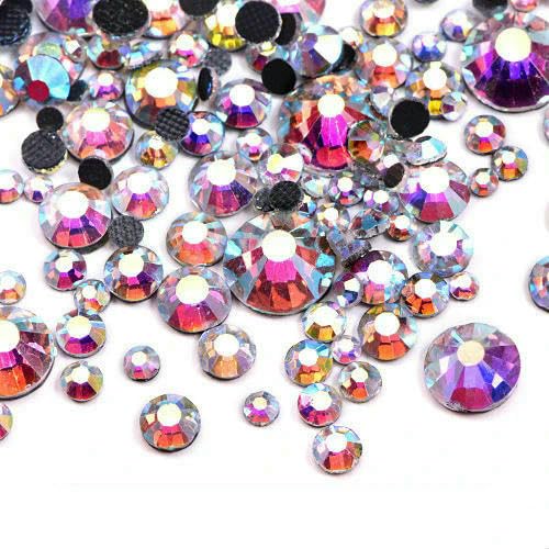 Klare Hotfix-Strasssteine, superhell, Glas-Strass, zum Aufbügeln, Kristall-Hotfix-Strasssteine für Stoffbekleidung, Advanced CrystalAB-SS5, 1440 Stück Klare Hotfix-Strasssteine, superhell, Glas-Strass, zum Aufbügeln, Kristall-Hotfix-Strasssteine für Stoffbekleidung, Advanced CrystalAB-SS5, 1440 Stück von QOVBD