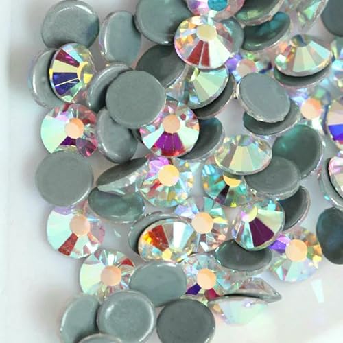 Klare Hotfix-Strasssteine, superhell, Glas-Strass zum Aufbügeln, Kristall-Hotfix-Strasssteine für Stoffbekleidung, kristallklar AB-SS16, 1440 Stück Klare Hotfix-Strasssteine, superhell, Glas-Strass zum Aufbügeln, Kristall-Hotfix-Strasssteine für Stoffbekleidung, kristallklar AB-SS16, 1440 Stück von QOVBD