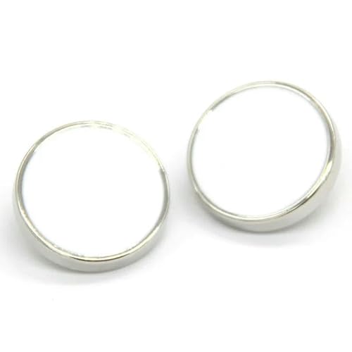 Klassische runde, flache Metallknöpfe mit Schaft für Kleidung, modische Mäntel, Anzüge, Blazer, Stricktaschen, handgefertigte Dekorationen, DIY-Bastelarbeiten, Weiß, 23,0 mm, 6 Stück Klassische runde, flache Metallknöpfe mit Schaft für Kleidung, modische Mäntel, Anzüge, Blazer, Stricktaschen, handgefertigte Dekorationen, DIY-Bastelarbeiten, Weiß, 23,0 mm, 6 Stück von QOVBD
