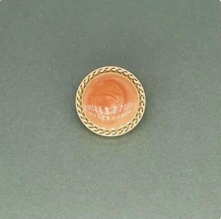 Metallknöpfe mit goldenen Perlen, 15/20/25 mm, für Vintage-Anzüge, Mäntel, Kleider, Knöpfe, Kleidung, Nähen, Kleidungsstücke, Zubehör, B025-orange-25 mm, 12 Stück Metallknöpfe mit goldenen Perlen, 15/20/25 mm, für Vintage-Anzüge, Mäntel, Kleider, Knöpfe, Kleidung, Nähen, Kleidungsstücke, Zubehör, B025-orange-25 mm, 12 Stück von QOVBD