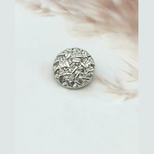 Metallknöpfe zum Nähen, DIY, rund, geprägt, golden, für Mantel, Anzug, Jacke, Pullover, Wollknopf, 10 Stück/Los, NB-2-1-2-23,0 mm Metallknöpfe zum Nähen, DIY, rund, geprägt, golden, für Mantel, Anzug, Jacke, Pullover, Wollknopf, 10 Stück/Los, NB-2-1-2-23,0 mm von QOVBD