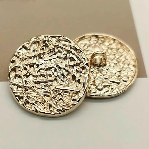 Modische, schlichte goldene Metallknöpfe für Kleidung, Mäntel, Jacken, Nähzubehör, Nähknöpfe, Großhandel, DIY-Bastelbedarf, 6 Stück, 2–23,0 mm, 6 Stück Modische, schlichte goldene Metallknöpfe für Kleidung, Mäntel, Jacken, Nähzubehör, Nähknöpfe, Großhandel, DIY-Bastelbedarf, 6 Stück, 2–23,0 mm, 6 Stück von QOVBD