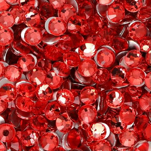 Neue SS6-SS30 Glaskristall-Strasssteine, Glitzer-Strass, flache Rückseite, für DIY-Nagelkunst, Basteldekoration, 01Padparadscha, SS16, 1440 Stück Neue SS6-SS30 Glaskristall-Strasssteine, Glitzer-Strass, flache Rückseite, für DIY-Nagelkunst, Basteldekoration, 01Padparadscha, SS16, 1440 Stück von QOVBD