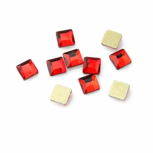 Red Saim, mehrere Formen, flache Rückseite, Nagel-Strasssteine, speziell geformte Kristalle, Nagelkunst-Steine, 3D, personalisierte Dekoration, 3 x 3,0 mm, 100 Stück Red Saim, mehrere Formen, flache Rückseite, Nagel-Strasssteine, speziell geformte Kristalle, Nagelkunst-Steine, 3D, personalisierte Dekoration, 3 x 3,0 mm, 100 Stück von QOVBD