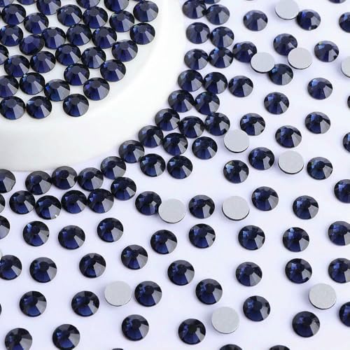 SS6-S30 Hotsale Flatbase Blue Series Glas runde Strasssteine Nail Art Glitzer Kristall Strass zum Basteln Kleidungszubehör-Montana-SS12-1440 Stück SS6-S30 Hotsale Flatbase Blue Series Glas runde Strasssteine Nail Art Glitzer Kristall Strass zum Basteln Kleidungszubehör-Montana-SS12-1440 Stück von QOVBD