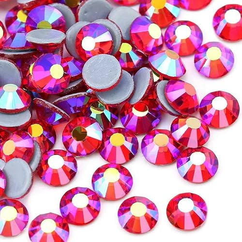 SS6–SS30 Mehrfarbiger Crystal AB Hot Fix Strass Kristall Super Glitter Strass zum Aufbügeln für Nailart Stoff Kleidungsstücke - Hellsiam AB-SS12-1440 Stück SS6–SS30 Mehrfarbiger Crystal AB Hot Fix Strass Kristall Super Glitter Strass zum Aufbügeln für Nailart Stoff Kleidungsstücke - Hellsiam AB-SS12-1440 Stück von QOVBD