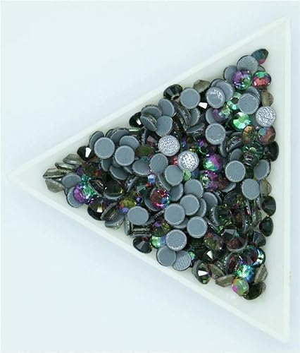 SS6-SS30 Neueste Crystal AB Better Hot Fix Strasssteine, Glas-Strass-Hotfix-Aufbügel-Strasssteine zum Nähen und für Stoffdekorationen-Grüner Vulkan-ss10 1440 Stück SS6-SS30 Neueste Crystal AB Better Hot Fix Strasssteine, Glas-Strass-Hotfix-Aufbügel-Strasssteine zum Nähen und für Stoffdekorationen-Grüner Vulkan-ss10 1440 Stück von QOVBD