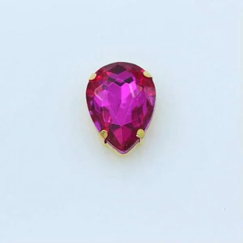 Tropfenförmige Nähsteine aus Kristallglas in allen Größen, 24 Farben, zum Aufnähen, Strasssteine, 4-Loch-Perlen, Knopf mit goldener Basis für Kleidung, Basteln, Rose, 9 Stück, 18 x 25 mm Tropfenförmige Nähsteine aus Kristallglas in allen Größen, 24 Farben, zum Aufnähen, Strasssteine, 4-Loch-Perlen, Knopf mit goldener Basis für Kleidung, Basteln, Rose, 9 Stück, 18 x 25 mm von QOVBD