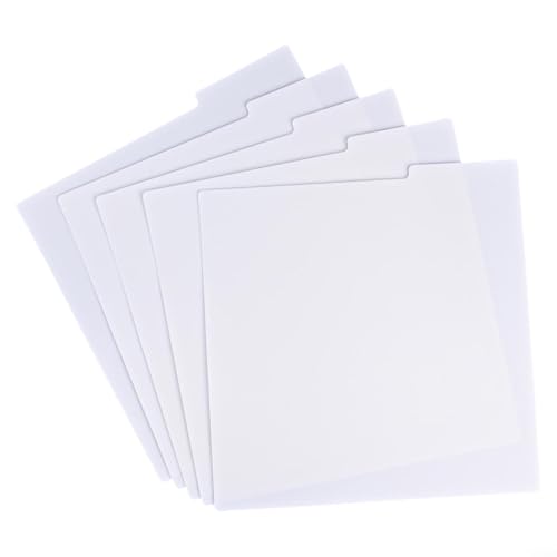 A Z for Record Organizers Set of 5 Clear Indexing Cards for CDs/LPs Management von QOXEZY