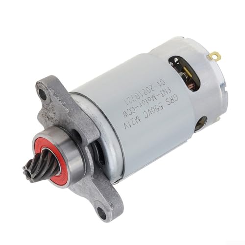 Glatter RS550 Motor mit 8 Zähnen, 21 V, Metallmaterial, Bürsten-Kommutation von QOXEZY