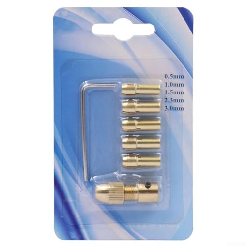 Kupfer-Mini-Bohrer-Adapter-Set, 7-teilig, geeignet für mehrere Anwendungen in DIY-Projekten (2,35 mm) von QOXEZY