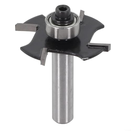 Robuster 8-mm-Schaft T-Nut-Fräser mit Kugellager, unverzichtbares Werkzeug für Handwerker (8 x 36,7 x 2 mm) von QOXEZY