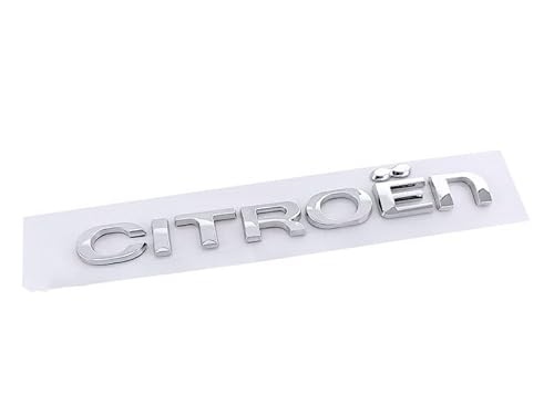 QPDDFG Auto Emblem für Citroen Berlingo 2008-2018, Auto Buchstaben Abzeichen Badge Aufkleber, Abzeichen Embleme Buchstaben Auto Badge Aufkleber Sticker Dekoration,A Silver von QPDDFG