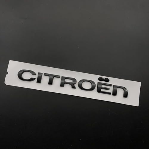 QPDDFG Auto Emblem für Citroen Berlingo 2008-2018, Auto Buchstaben Abzeichen Badge Aufkleber, Abzeichen Embleme Buchstaben Auto Badge Aufkleber Sticker Dekoration,B Black von QPDDFG