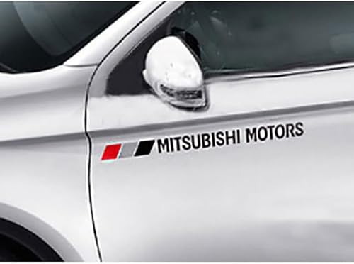 QPDDFG Auto Emblem für Mitsubishi Lancer Sportback X, Auto Buchstaben Abzeichen Badge Aufkleber, Abzeichen Embleme Buchstaben Auto Badge Aufkleber Sticker Dekoration,A Black von QPDDFG